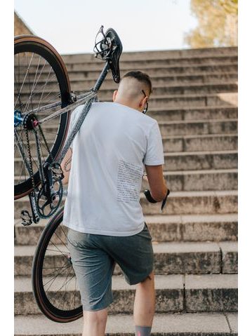 Tričko Kolo je láska Need money for bike unisex - bílá