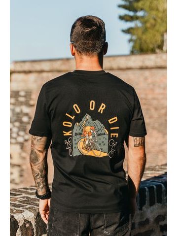 Tričko Kolo je láska Kolo Or Die unisex - černá