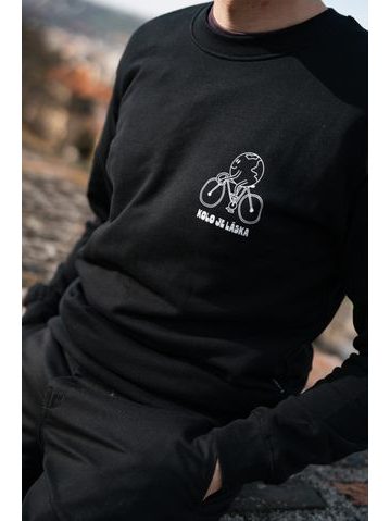 Dámská mikina Kolo je láska Pink Love - modrá