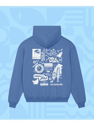 Mikina Nextbajk je láska Collab Nextbike & Kolo je láska