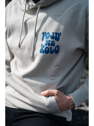 Pánská mikina Kolo je láska Pink Love - černá