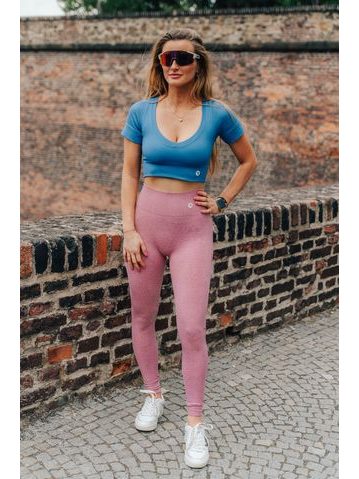 Legíny Tak začni - pink push up prdelka růžová