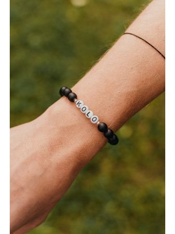 Náramek pro Cyklistu Kolo je láska - černý