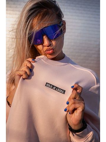 Dámská mikina Kolo je láska Pink Love - meruňková