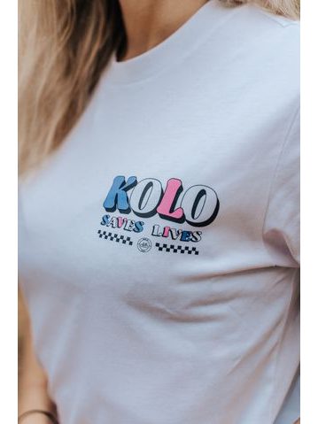 Tričko Kolo je láska Half Wheel Love UNI - bílá