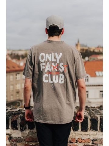 Tričko Kolo je láska OF Cycling Club Oversize - hnědá