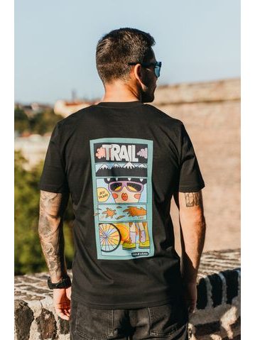 Tričko Bajk je láska JES ŠAJNÍ unisex - čierna