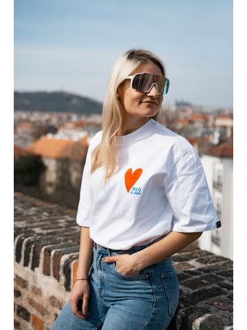 Tričko Kolo je láska Pojď na kolo unisex s červeným