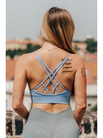 Podprsenka Fitko je láska Tak začni Cross straps - blue