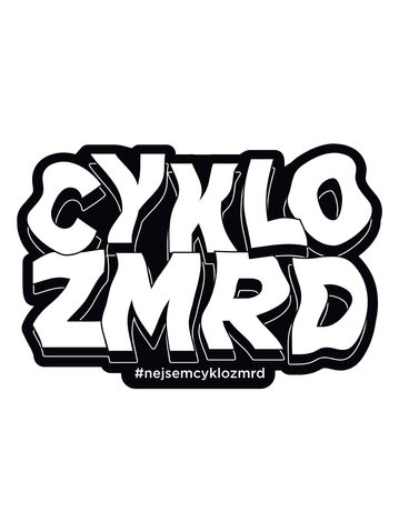 Ponožky na kolo Kolo je Láska Cyklozmrd vol.2 - bílá