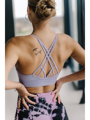 Podprsenka Fitko je láska Cross straps - Purple