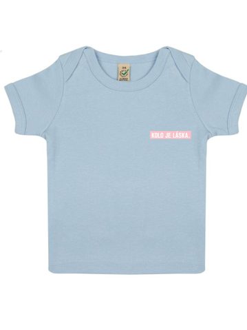 Dětské tričko Kolo je láska - Kiddo Love - modrá