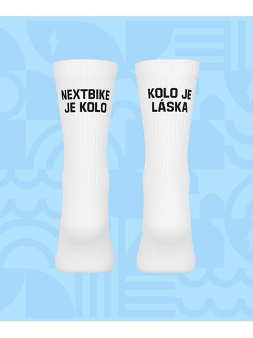 Bavlněné ponožky Rovnice Collab Nextbike & Kolo je láska