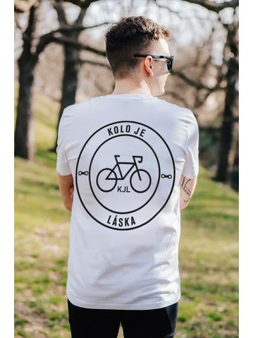 Tričko Kolo je láska Need money for bike unisex - bílá