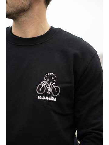 Mikina Kolo je láska Pojď na kolo unisex - béžová