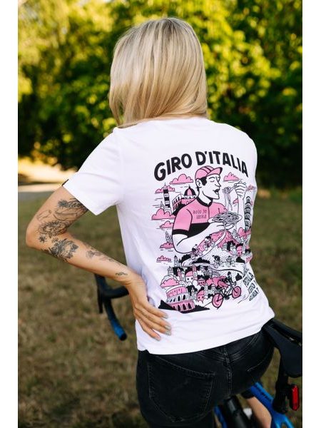 Tričko Kolo je láska Giro d´Italia unisex - bílá