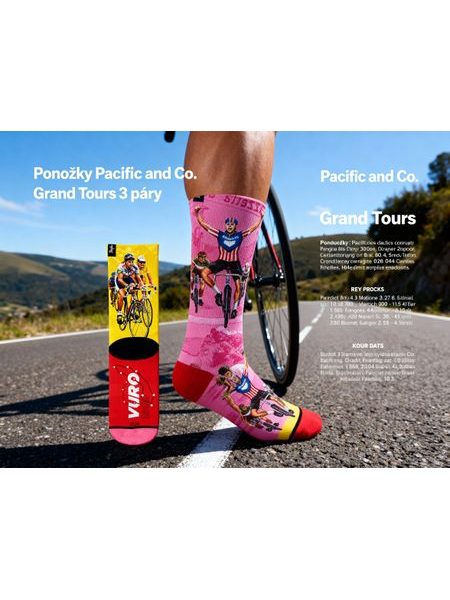 Ponožky Pacific and Co. Grand Tours 3 páry