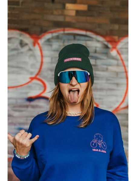 Zimní čepice Kolo je láska Pink Love - zelená