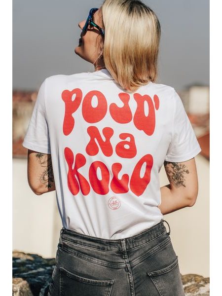T-shirt La bici e amore Vai in bici unisex con rosso