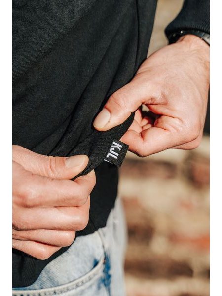 Pánská mikina Kolo je láska Svět potřebuje víc cyklistů - černá