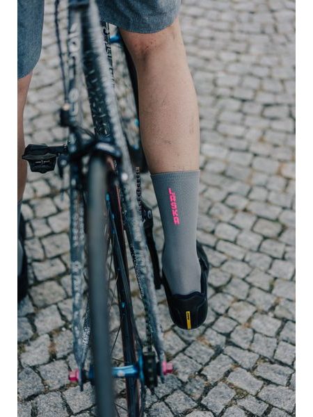 Ponožky na kolo Kolo je Láska - Růžová Láska