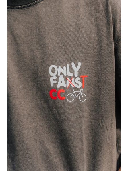 Tričko Bajk je láska OF Cycling Club Oversize - hnedá