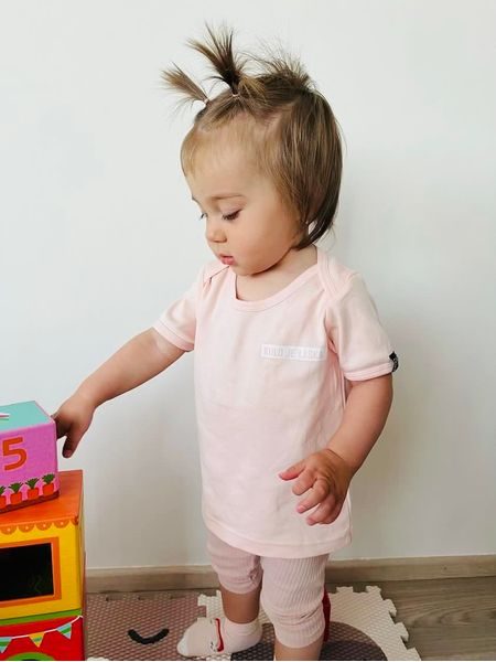 Dětské tričko Kolo je láska - Kiddo Love - růžová