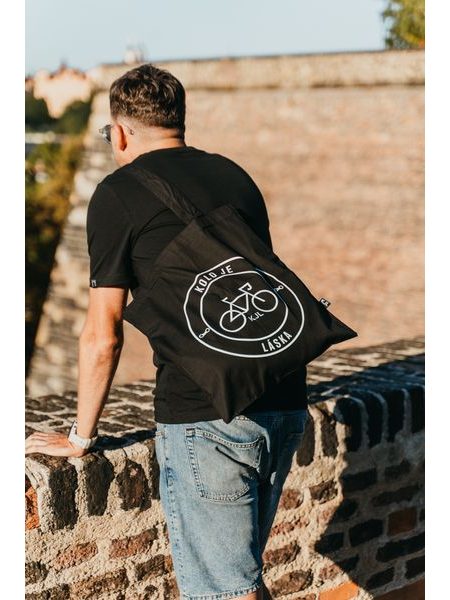 Plátěná taška Kolo je láska Logo