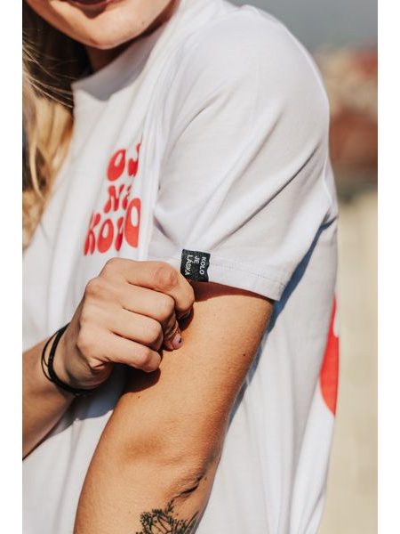 T-shirt La bici e amore Vai in bici unisex con rosso