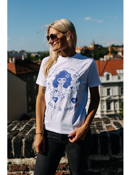 Tričko Kolo je láska Vaše Svobodaaaa