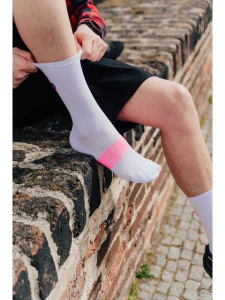 Ponožky na kolo Kolo je Láska NEjsem Cyklozmrd - bílá