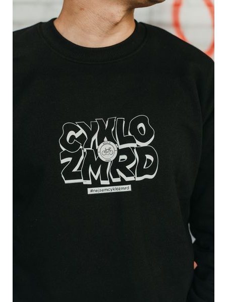 Mikina Bajk je láska Cyklozmrd - čierna