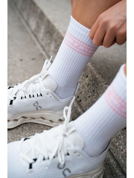 Bavlněné ponožky Kolo je Láska Pásovky - růžová