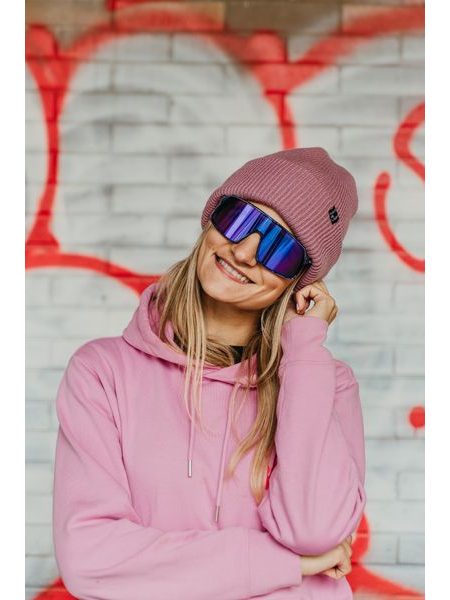 Zimní čepice Kolo je láska KJL - staro růžová