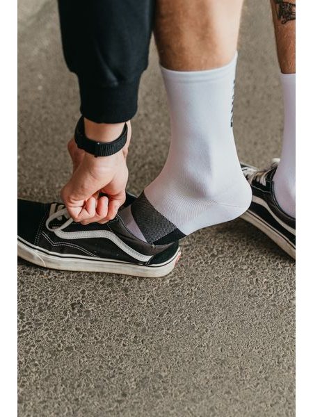 Ponožky na kolo Kolo je Láska Only Fast Cycling Club - bílá