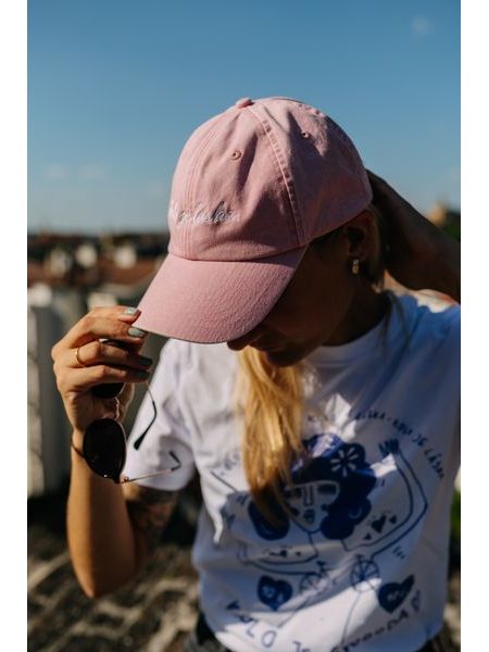 Kšiltovka Kolo je láska KJL vol.1 - růžová