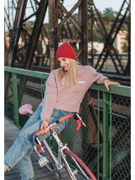 Dámská mikina Kolo je láska Pink Love - růžová