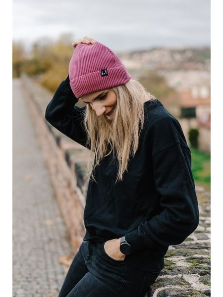 Zimní čepice Kolo je láska UNI - růžová