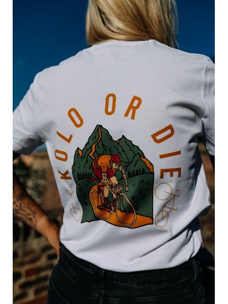 Tričko Kolo je láska Kolo Or Die unisex - bílá
