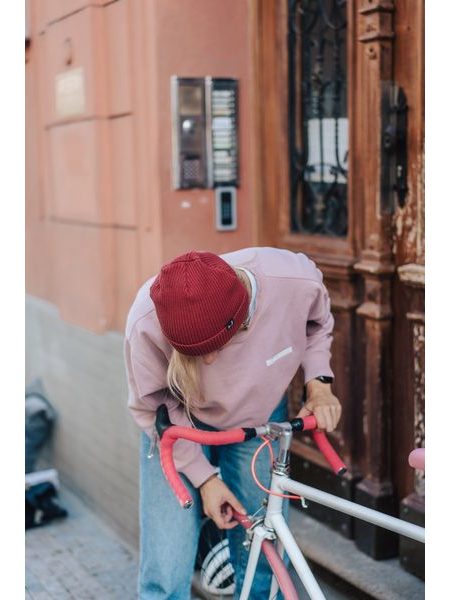 Zimní čepice Kolo je láska UNI - červená