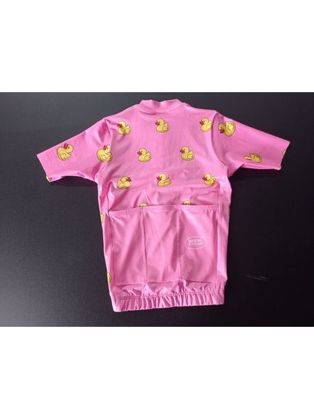 Dětský cyklistický dres Kolo je láska Quack me if you can - růžová