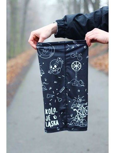 Nákrčník Kolo je láska Kolo or Die - černá
