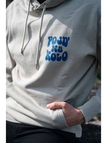 Mikina Kolo je láska Pojď na kolo unisex - béžová