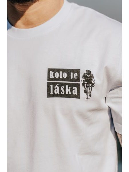 Tričko Kolo je láska La Vuelta unisex - bílá