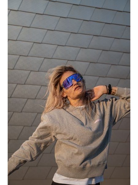 Dámská mikina Kolo je láska Pink Love - šedá