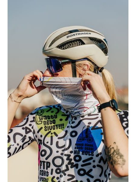 Nákrčník Kolo je láska Vrstevnice - bílá