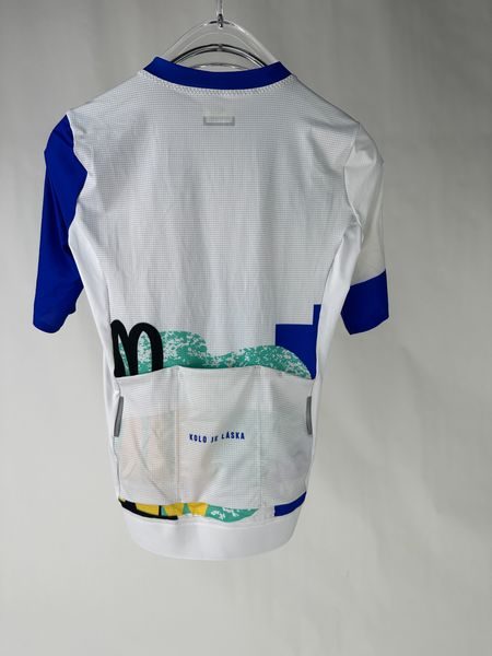 Dámský cyklistický dres Kolo je láska Blue is just gooood