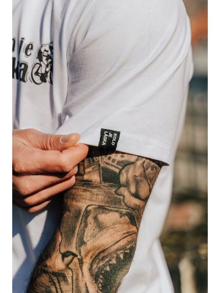 Tričko Kolo je láska Tour de France unisex - bílá