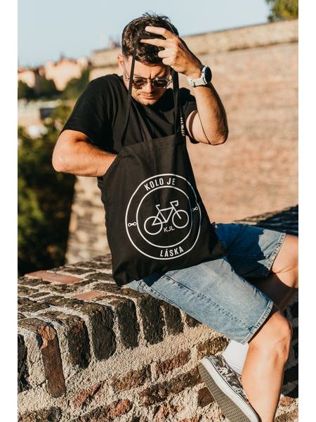 Plátěná taška Kolo je láska Logo