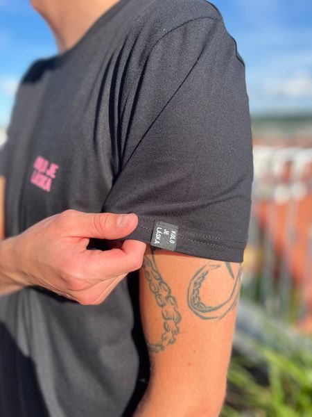 Tričko Kolo je láska Moje Kolo Je Lepší unisex - černá